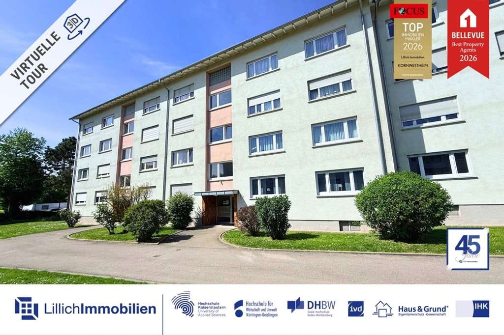 Immobilie in Kornwestheim - Ohne Käuferprovision: Großzügige 3-Zimmer-Wohnung mit Potenzial zur individuellen Gestaltung - Bild 0