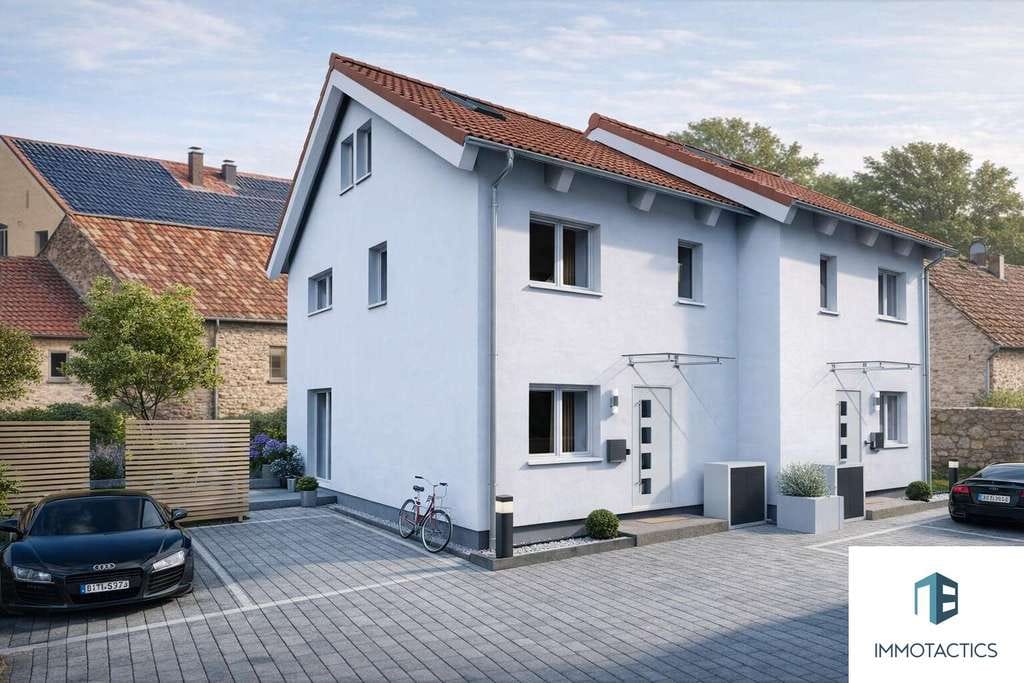 Immobilie in Siefersheim - Neubau-Doppelhaushälfte in Siefersheim | KfW 40 QNG | PV | großer Garten - Bild 0