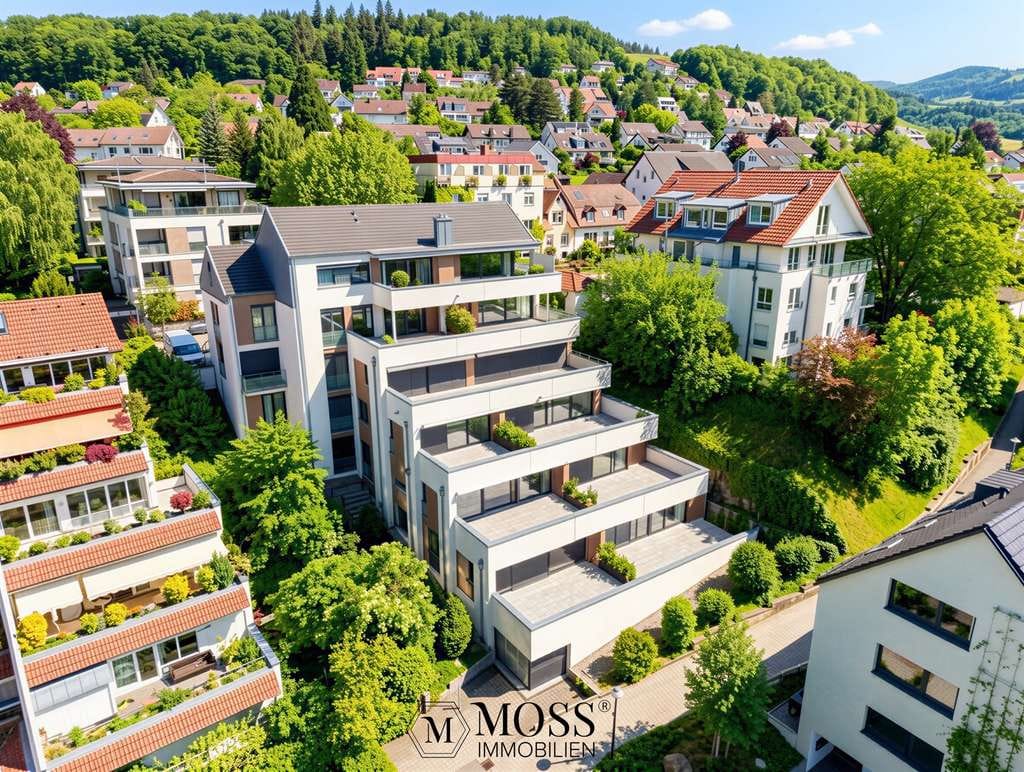 Immobilie in Merzhausen - Merzhausen Bestlage - Exklusive Wohnung mit großer Terrasse und Panorama - Bild 0