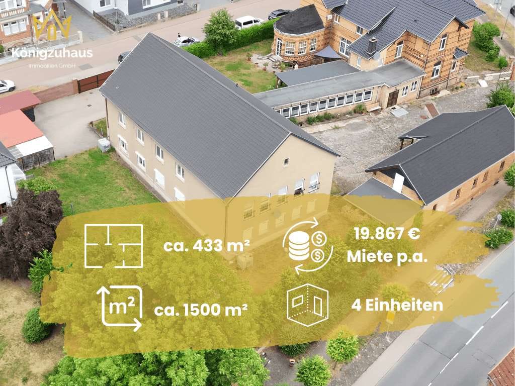 Immobilie in Roßleben-Wiehe - Maximaler Ertrag: Über 11 % Rendite – Ihr Cashflow-Booster in Thüringen - Bild 1