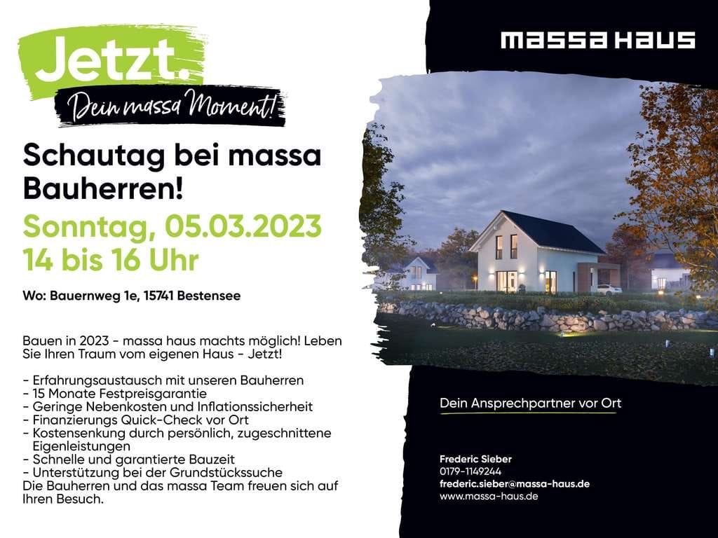 Immobilie in Golßen - ENERGIEEFFIZIENT UND INDIVIDUELL BAUEN!IHR TRAUMHAUS MIT MASSA! - Bild 0