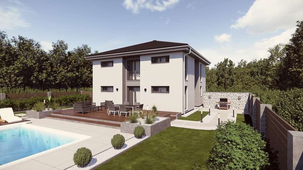Immobilie in Badenheim - Massive Stadtvilla in Fertighaus-Bauweise von Einsteinhaus. - Bild 0