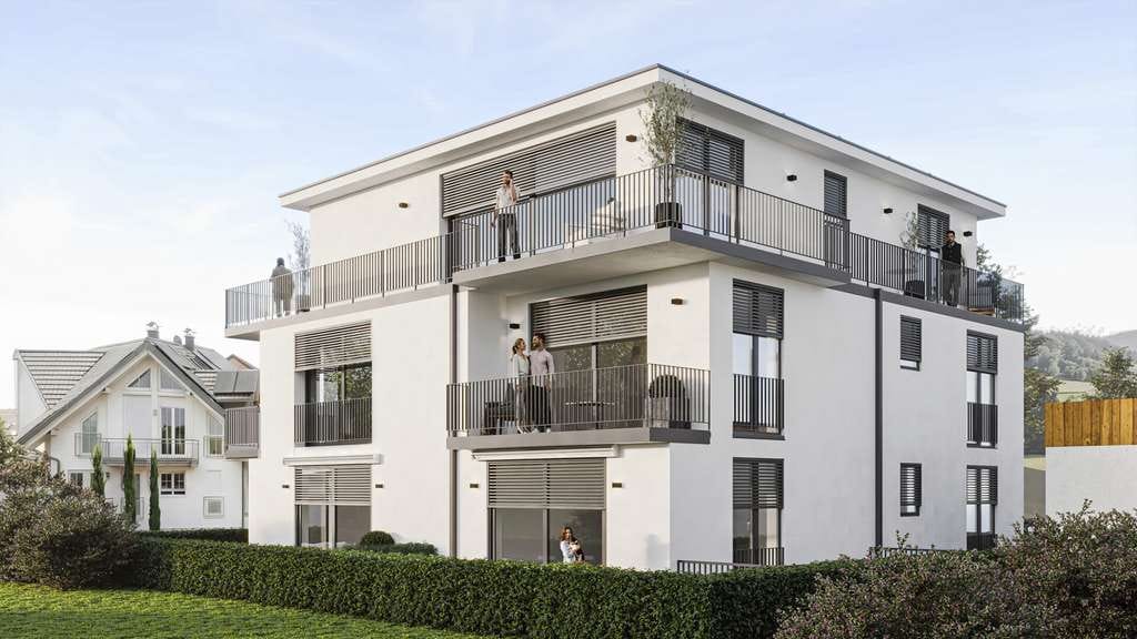 Immobilie in Glottertal - Glottertal, Exklusive 4-Zimmer-Neubau-Maisonette über EG/UG mit Aufzug und hochwertiger Ausstattung - Bild 0