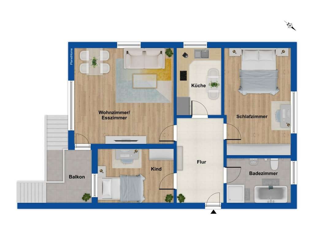 Immobilie in Freising - Attraktive, vermietete Erdgeschosswohnung in zentraler Lage von Freising Lerchenfeld - Bild 3