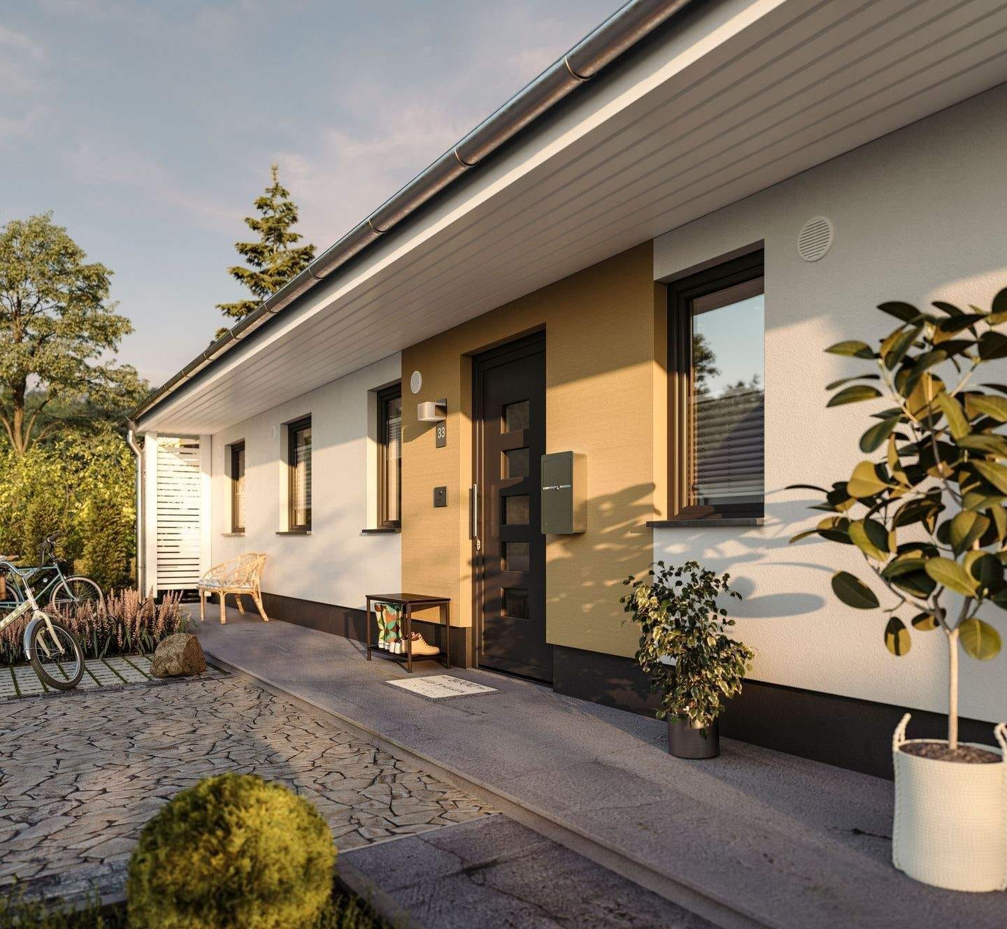 Immobilie in Großkmehlen - WOHNEN AUF EINER EBENE / Bungalow Massivhaus / Großkmehlen / tolle Wohnlage / Busverbindnung / erschlossen - Bild 1