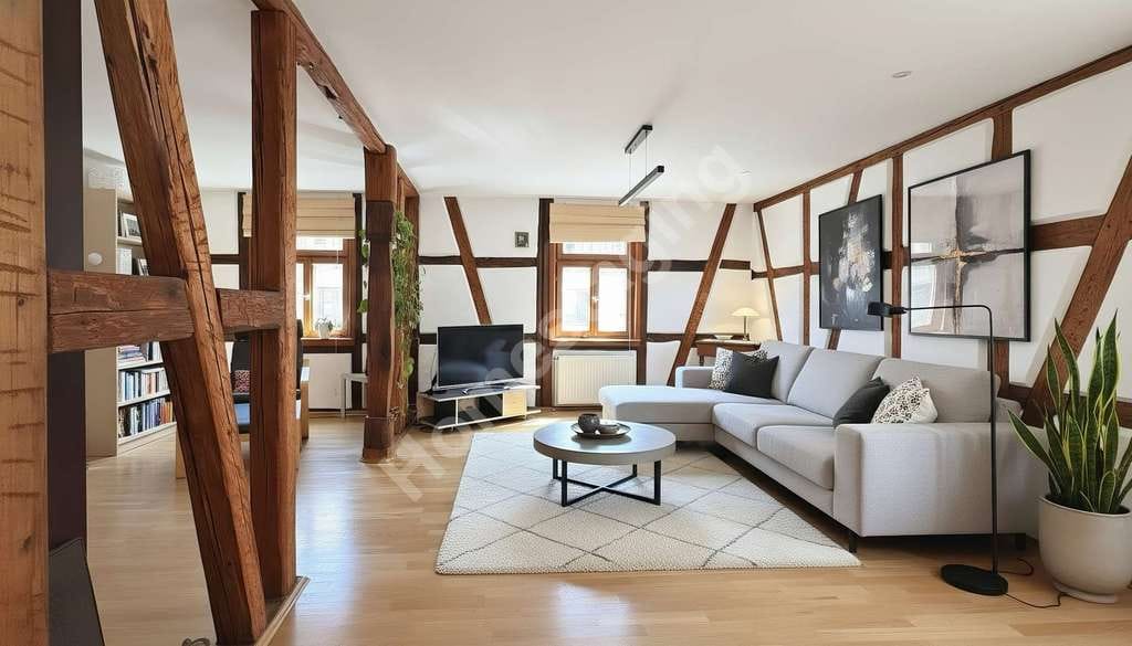 Immobilie in Cleebronn - Charmantes Einfamilienhaus mit Fachwerkflair, Terrasse & idyllischem Garten in Cleebronn - Bild 3