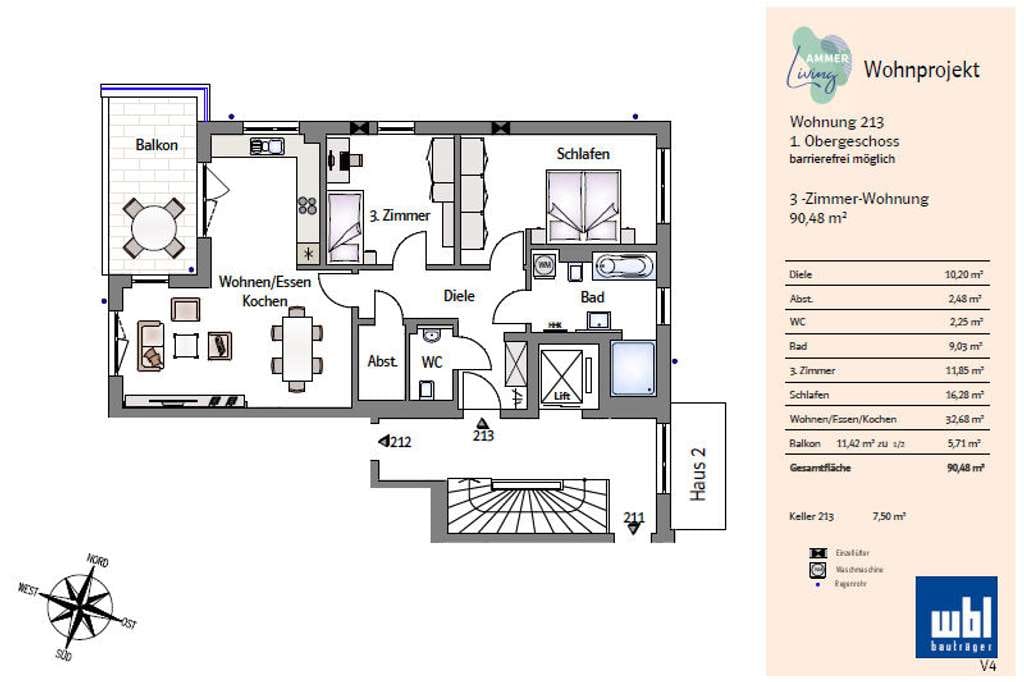 Immobilie in Greifenberg - 3-Zimmer-Wohnung - Bild 1
