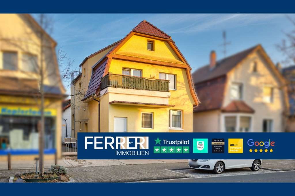 Immobilie in Rüsselsheim am Main - Mehrfamilienhaus (3 Wohnungen, vermietet) in Rüsselsheim ++ Nahe Bahnhof, Hochschule, Innenstadt ++ - Bild 0