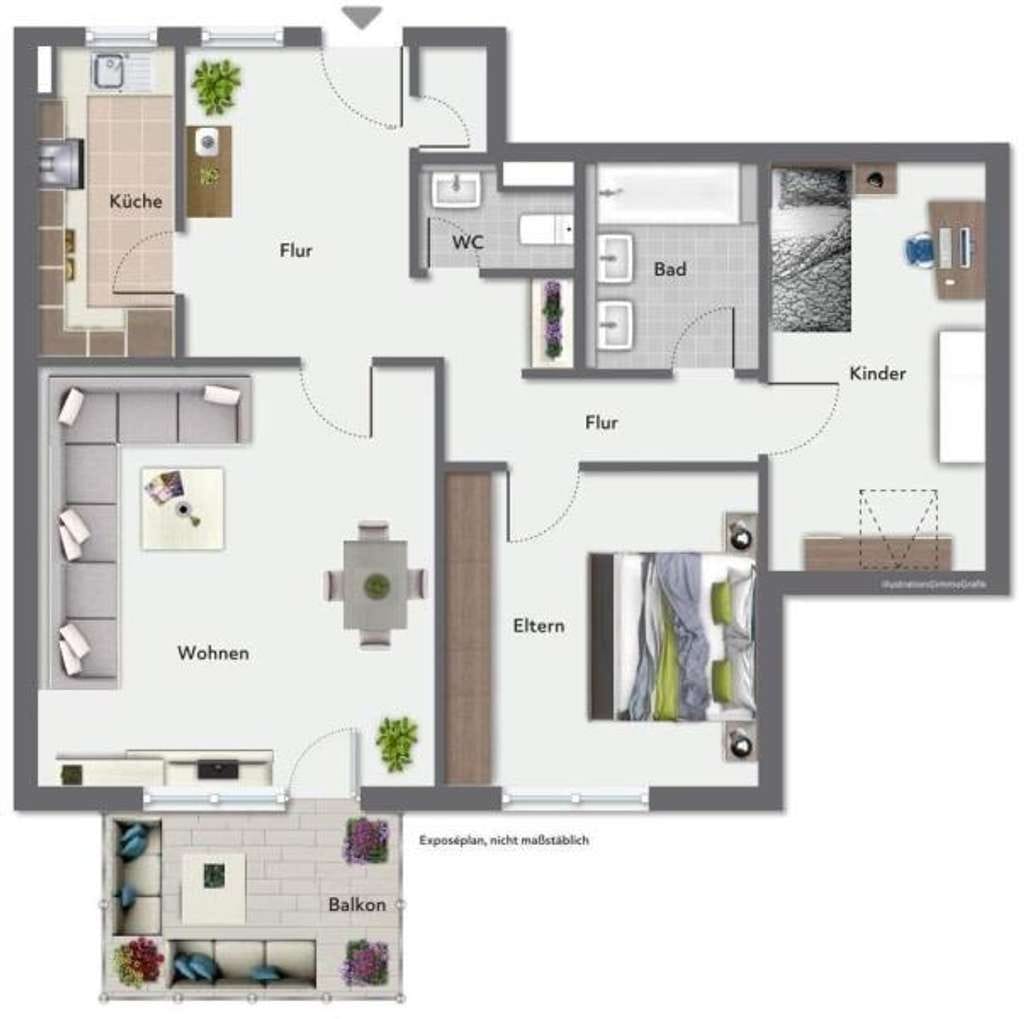 Immobilie in Gingen an der Fils - Renovieren & Gestalten! Attraktive 3,5 Zimmer-Wohnung mit tollem Flair! - Bild 1
