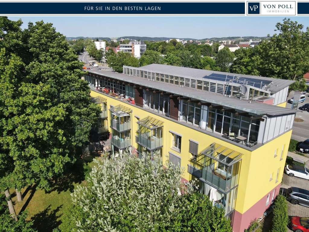 Immobilie in Ergolding - 3-Zimmer-Wohnung mit Balkon – barrierefrei an der Flutmulde - Bild 0