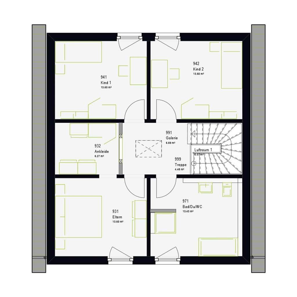 Immobilie in Bad Hindelang - Modernes Familienhaus - massa LifeStyle 14.04 S mit Garten, Büro & Ankleide - Bild 2