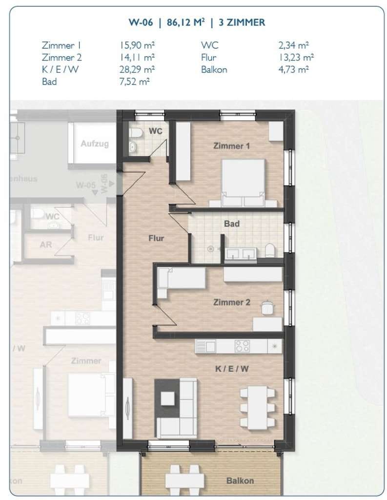 Immobilie in Fischen im Allgäu - Wohnen am Auerhof - Wohnung 6 Haus C - Bild 3