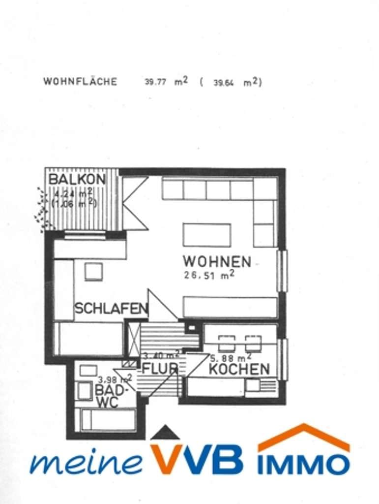 Immobilie in Blieskastel - Gepflegte 1ZKB Eigentumswohnung in zentraler Lage von Blieskastel - Bild 1