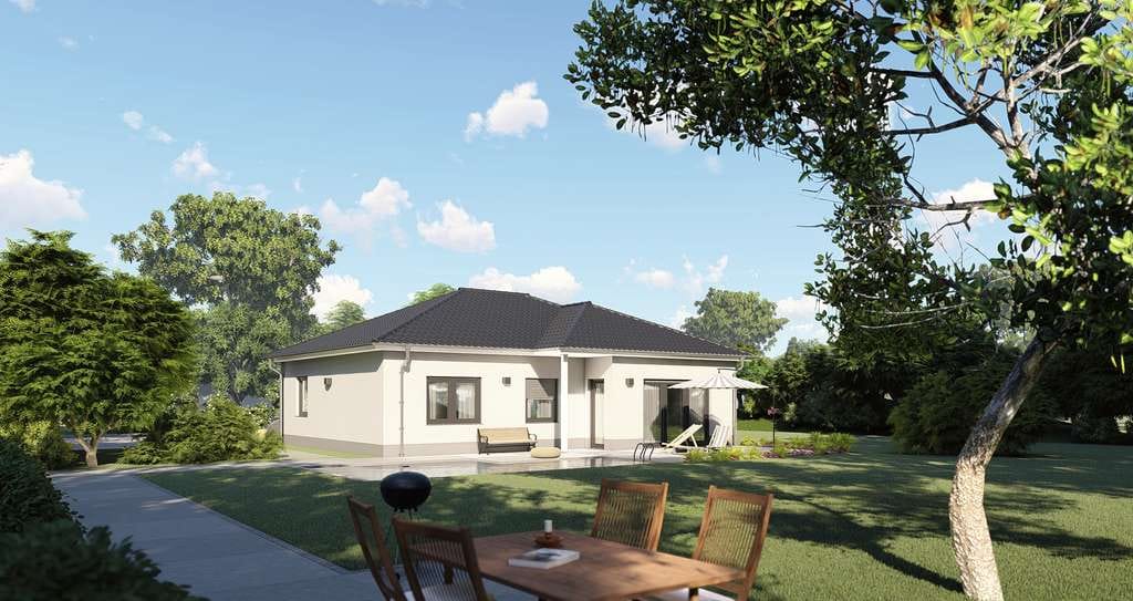 Immobilie in Aldersbach - Platz für Träume und Familienmomente –Bungalow "Cannes" mit Grundstück in Aldersbach - Bild 1