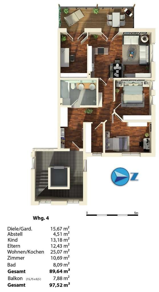 Immobilie in Ampfing - Tätigen Sie Ihre Investition für Ihre Zukunft! Wohnen Sie in ruhiger Lage von Ampfing (Whg.4) - Bild 3