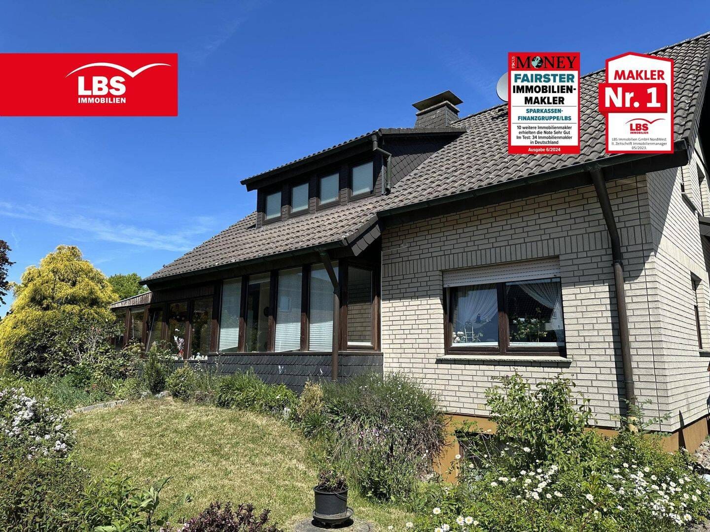 Immobilie in Horn-Bad Meinberg - Erdgeschosswohnung (ca. 70 m²) mit Garage im 2-Familienhaus-ruhige Wohnlage - Bild 0