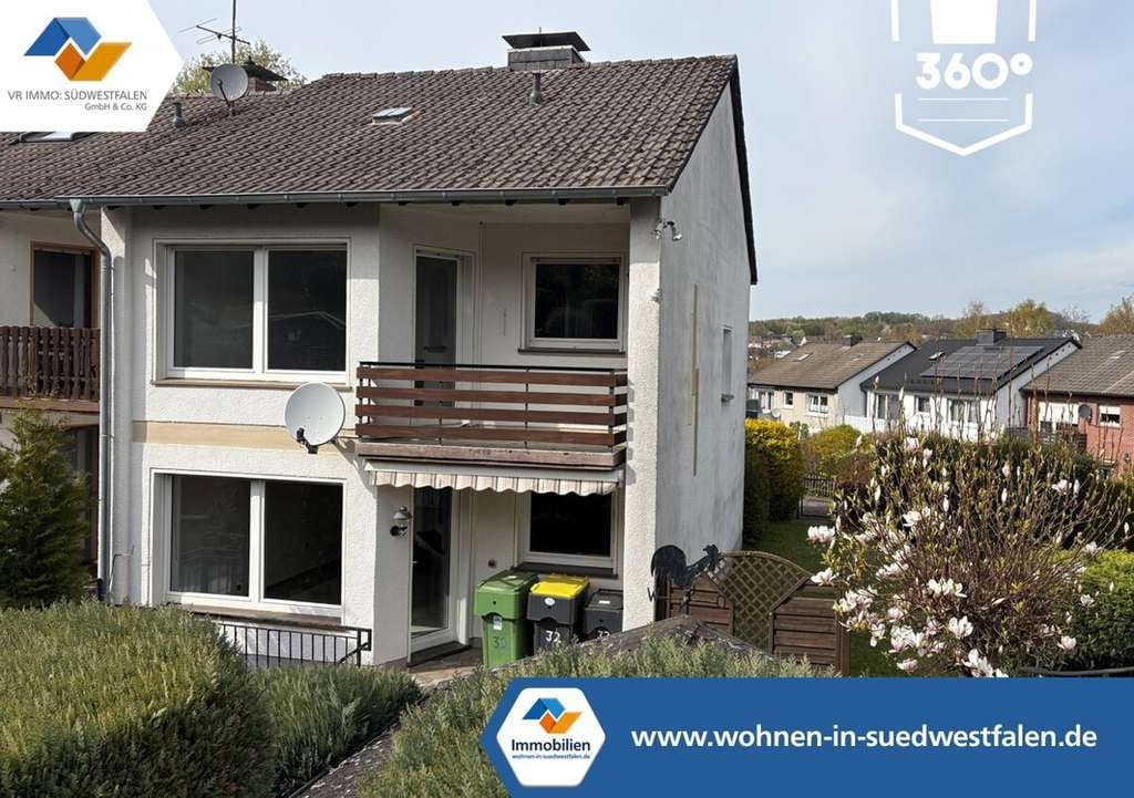Immobilie in Meinerzhagen - VR Immo: Stadtnahes Reihenendhaus mit Garage - Bild 0