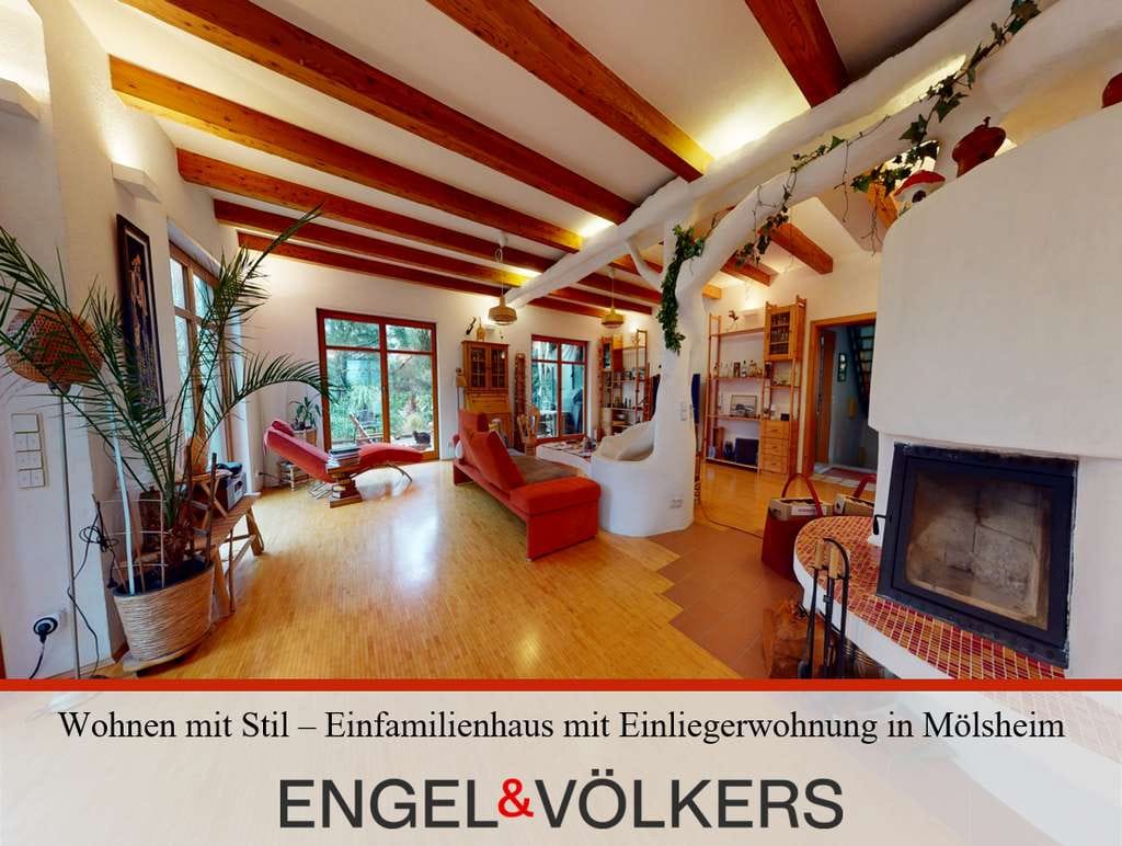 Immobilie in Mölsheim - Wohnen mit Stil – Einfamilienhaus mit Einliegerwohnung in Mölsheim - Bild 0