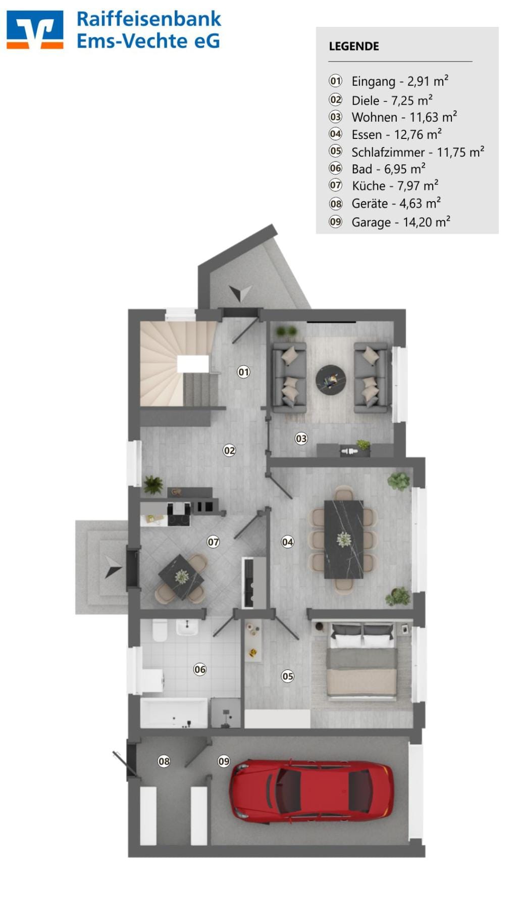 Immobilie in Sögel - Älteres Einfamilienhaus in guter Lage von Sögel - Bild 4