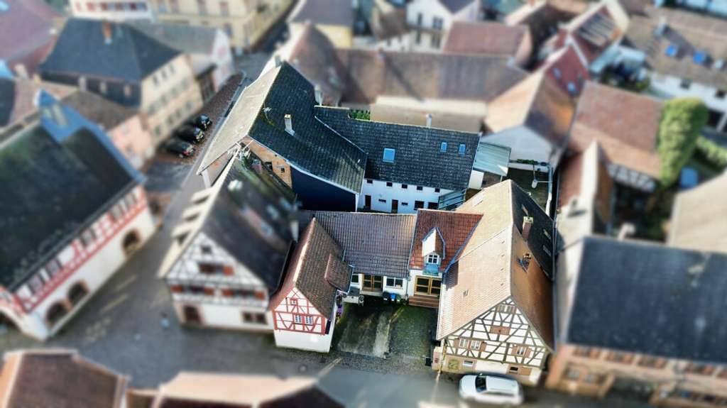 Immobilie in Ilbesheim bei Landau in der Pfalz - Vielseitiges Anwesen mit 5 Einheiten, Innenhof & ehemaliger Gewerbeeinheit in Ilbesheim - Bild 0