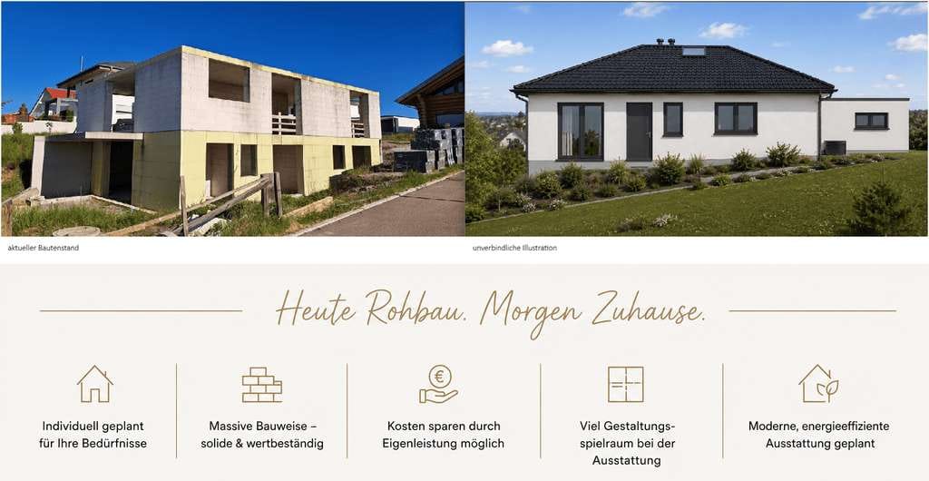Immobilie in Horb am Neckar - Mehr Haus fürs Geld – individuell geplantes Zuhause mit 224 m² zum Fertigbauen - Bild 0