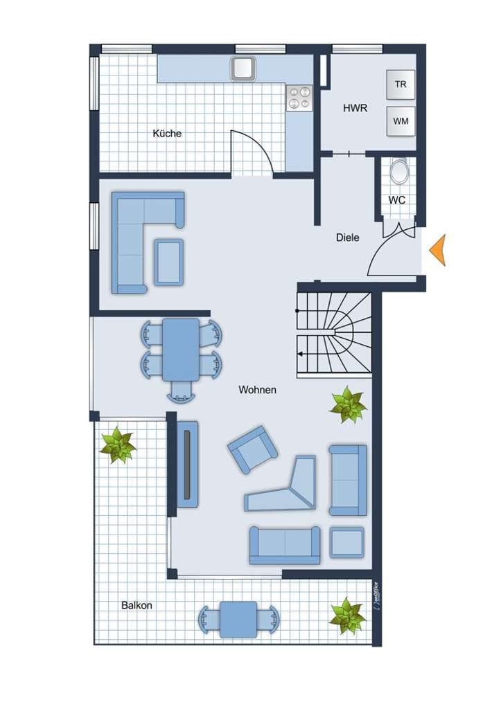 Immobilie in Aschau im Chiemgau - Lichtdurchflutete 3-Zimmer-Maisonettewohnung mit herrlichem Berg- und Schlossblick in Aschau im Chie - Bild 1