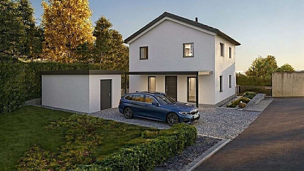 Immobilie in Walsdorf - Projektierte Stadtvilla Energieeffizienz A+ in Erlau – Inkl. Grundstück & Baugenehmigung! - Bild 0