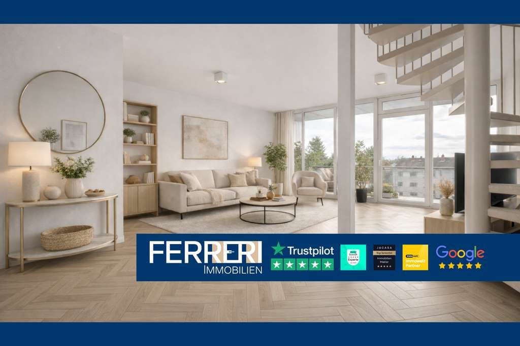 Immobilie in Ginsheim-Gustavsburg - Sonnig & zentral: Maisonette-Whg. (93 m² / 3 Zi) in Gustavsburg! Bj 1996, top gepflegt + Tiefgarage! - Bild 0