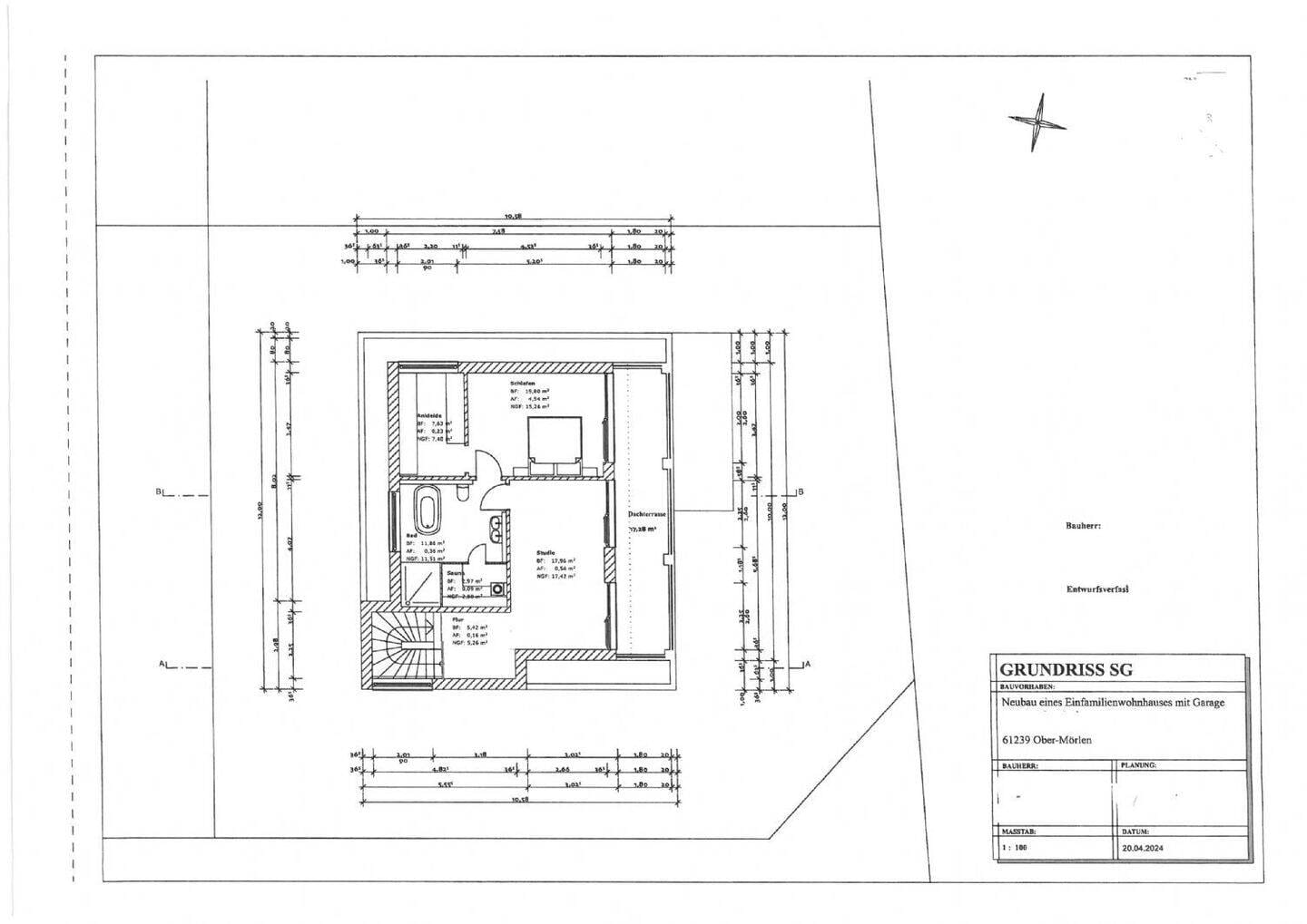 Immobilie in Ober-Mörlen - Provisionsfrei!! Hochwertiges Neubau Kfw 40+ EFH mit Einliegerwohnung - Bild 3