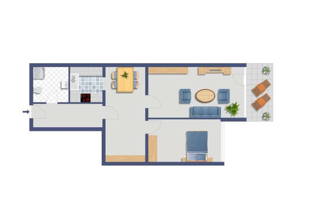 Immobilie in Heidelberg - HD-Bergheim: 3 Zimmer mit Terrasse u. Keller, saniert! TG-StPl, FREI, keine Käufer-Provision - Bild 2