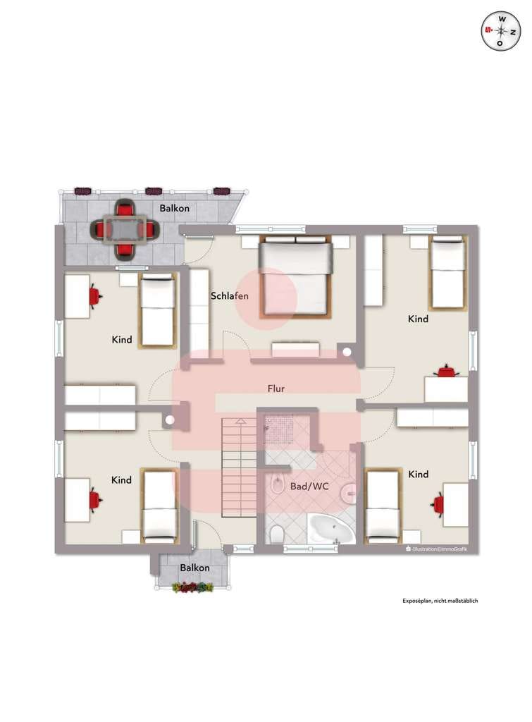 Immobilie in Haldenwang - Wow, endlich jedem Kind sein eigenes Zimmer - Bild 2