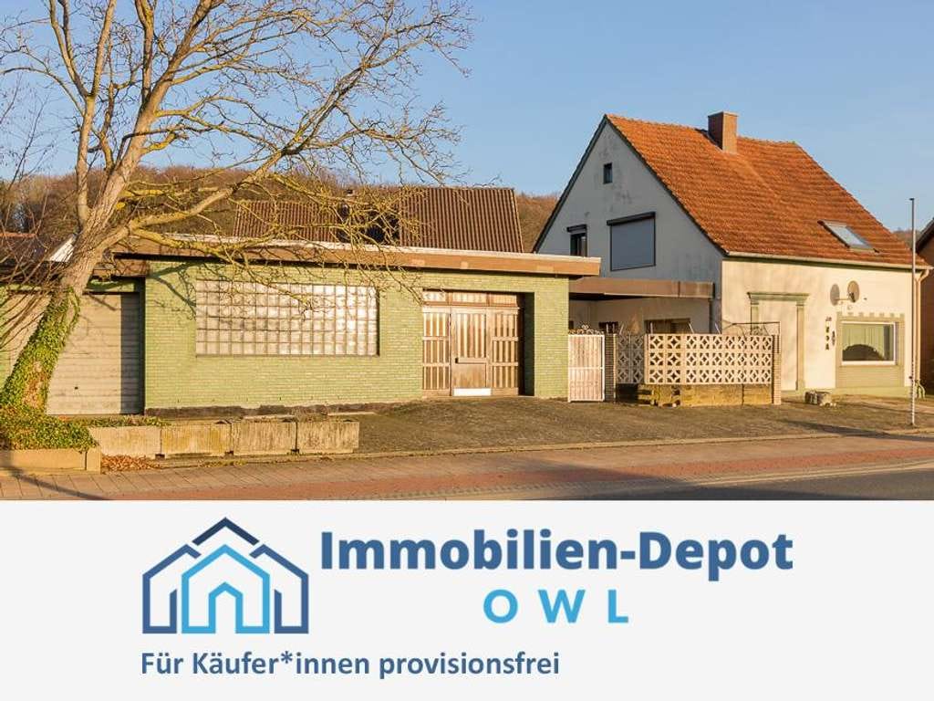 Immobilie in Hiddenhausen - Wohnen, Arbeiten, Gestalten – vielseitiges Wohn- und Gewerbehaus in Lippinghausen - Bild 0