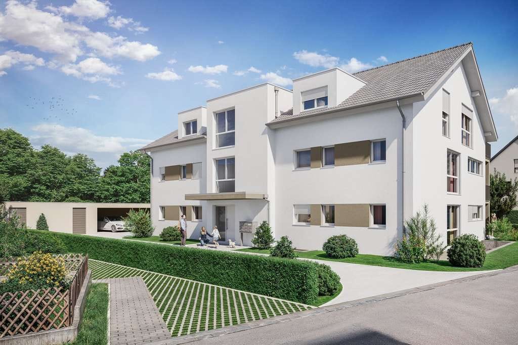 Immobilie in Riederich - Neubau-Wohnung EG Mitte Nr 2 mit Terrasse inklusive Stellplatz Nr 1 // Riederich - Bild 2