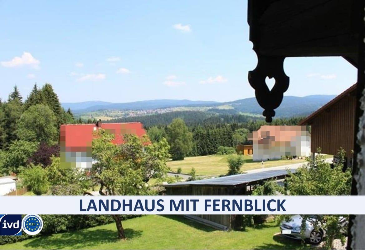 Immobilie in Freyung - FERNBLICK - GROßES LANDHAUS MIT FEWO TIERHALTUNG GEEIGNET - Bild 0