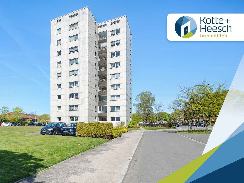 Immobilie in Rendsburg - Attraktive 4 Zimmer ETW mit sonnigem Balkon, Weitblick und Aufzug - Bild 0