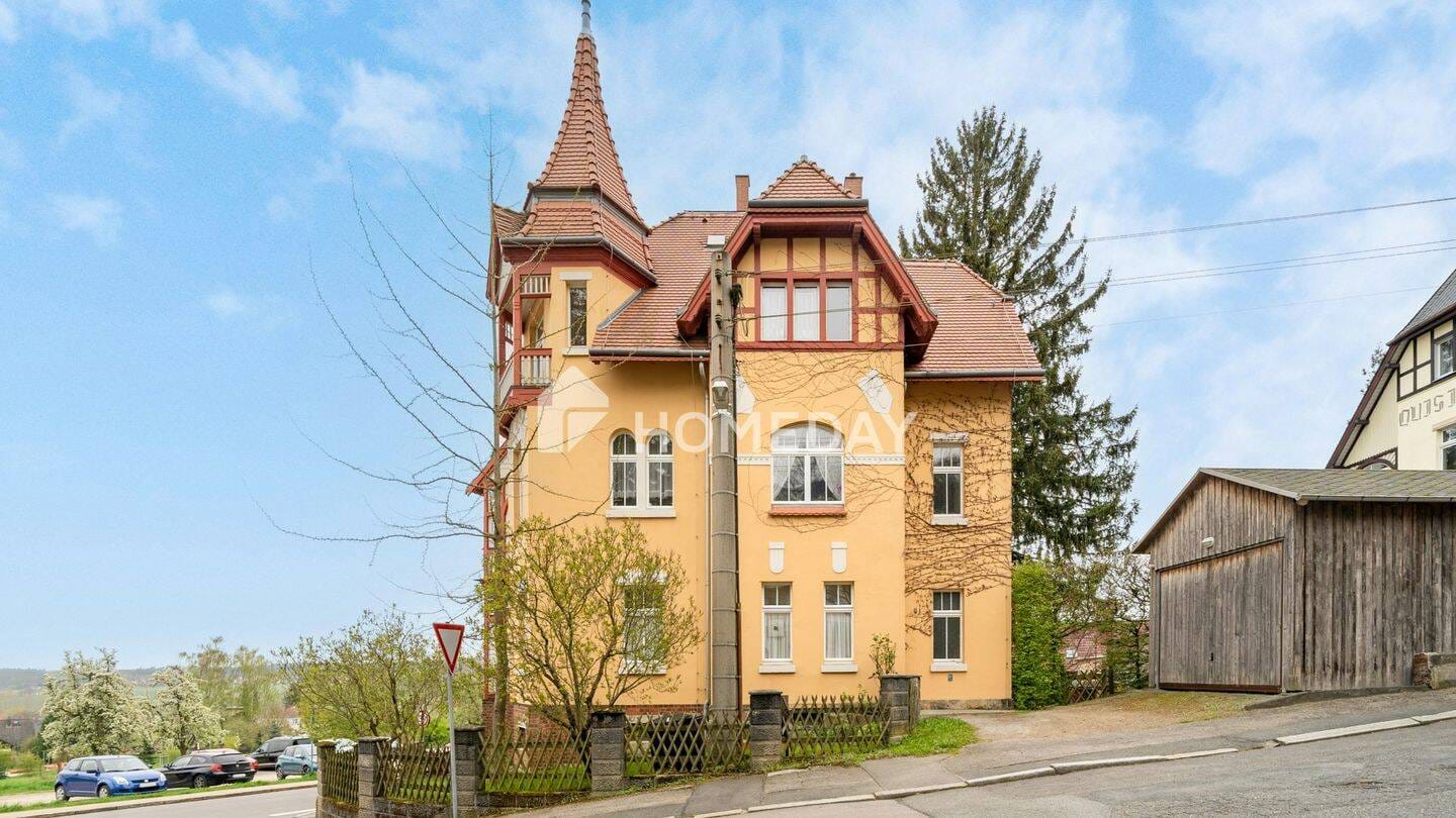 Immobilie in Tharandt - Jugendstil-Villa mit Turm, Garten und drei Einheiten - Bild 0