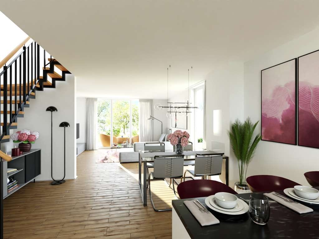 Immobilie in Gau-Bischofsheim - Reihenendhaus 137 m² in Gau-Bischofsheim im KfW-55-Standard - Einzug im Sommer 2026 - Bild 1