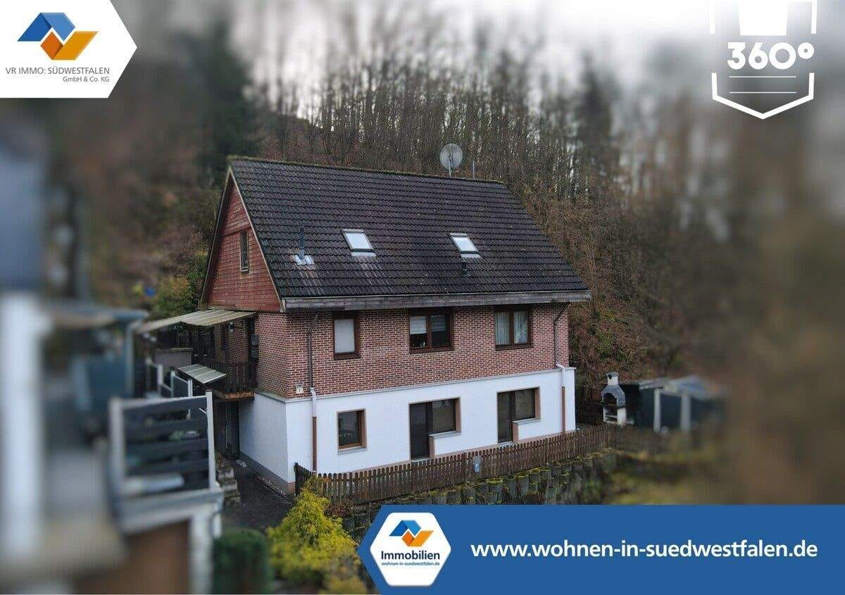 Immobilie in Werdohl - VR IMMO: Mehr Raum fürs Leben - Einfamilienhaus + Einliegerwohnung in begehrter Wohnlage. - Bild 0