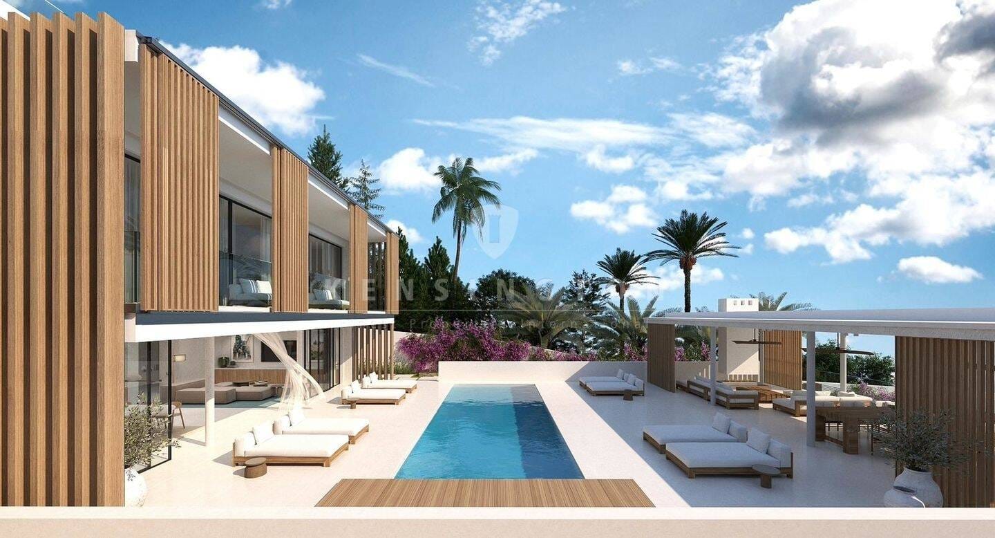 Immobilie in Miesitz - Elegante villa de nueva construcción con vistas a Formentera en primera línea de mar - Bild 1