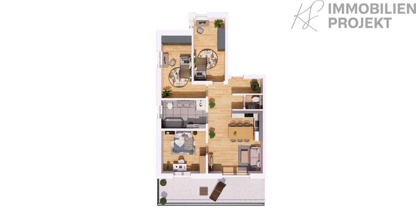 Immobilie in Goldkronach - Großzügige 4-Zimmer-Wohnung mit 23 m² Südbalkon - hell, modern & ideal für Paare - Bild 4