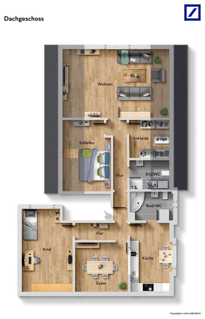 Immobilie in Bad Säckingen - Ankommen. Durchatmen. Zuhause sein. 4-Zi.-Wohnung in Wallbach - Bild 4