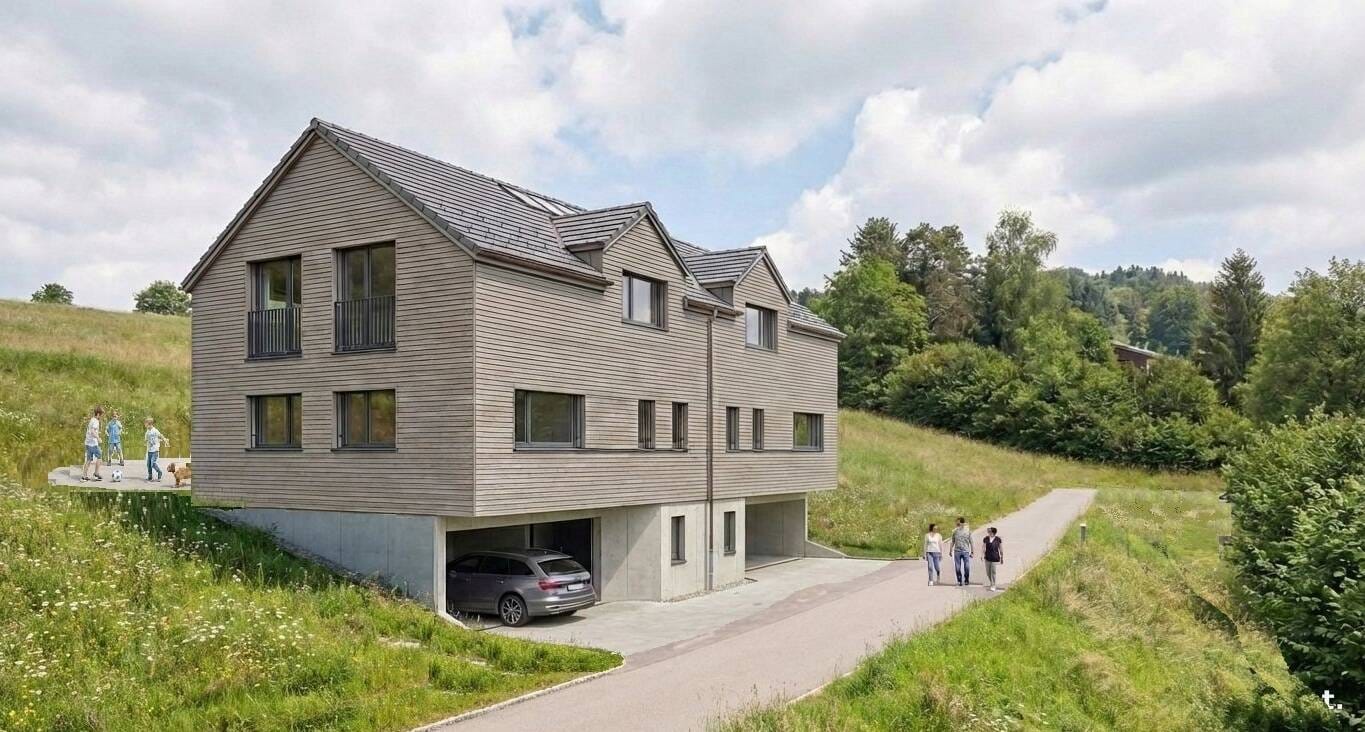 Immobilie in Wielenbach - Moderne Doppelhaushälfte von Baufritz - Bild 1