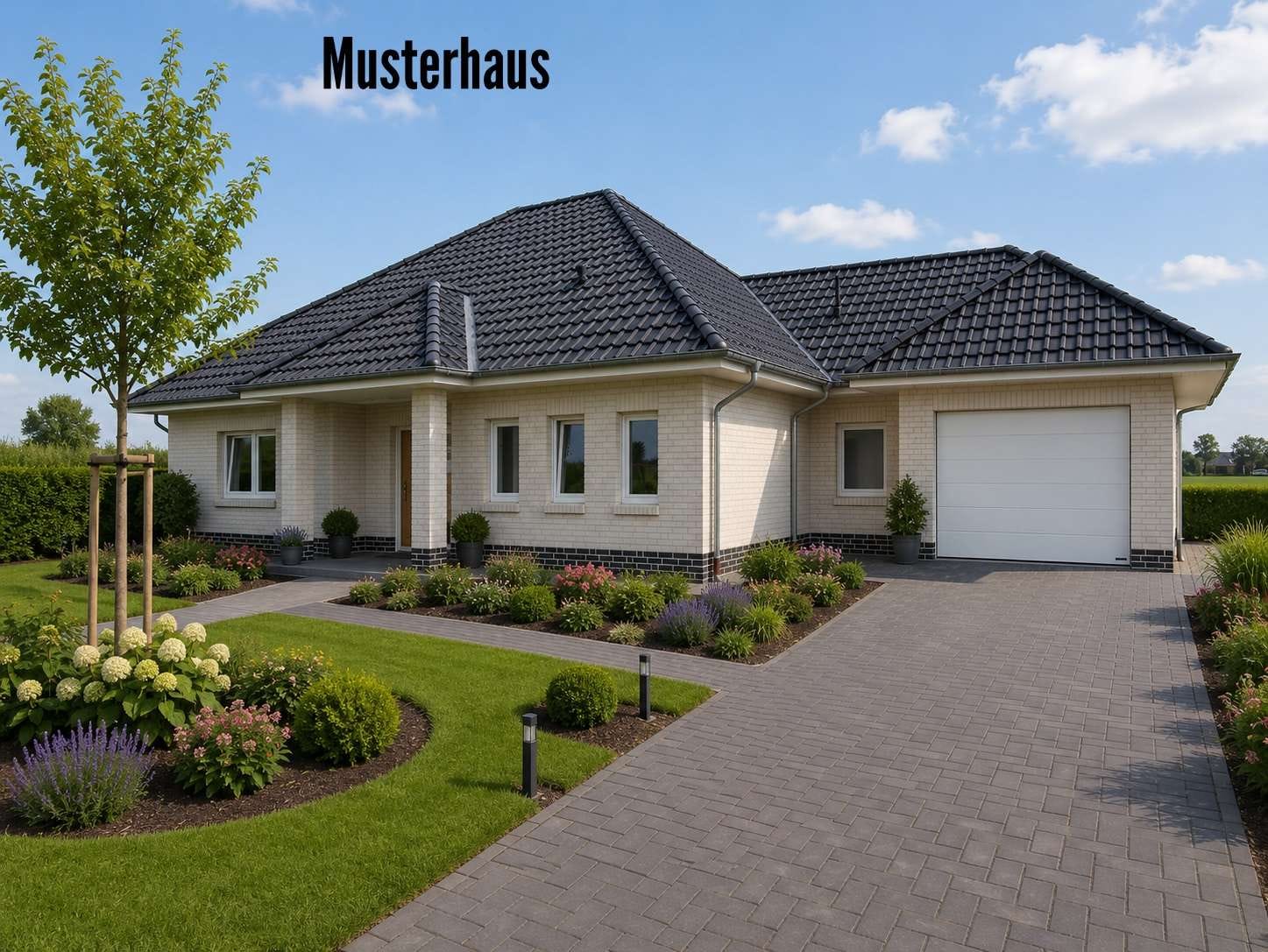 Immobilie in Dörpen - Großzügiger & moderner Neubau-Winkelwalmdachbungalow EH55! - Bild 4