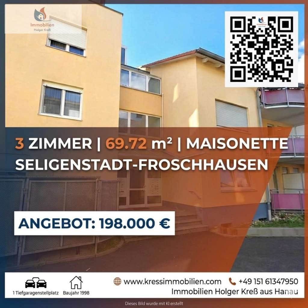 Immobilie in Seligenstadt - Vermietete 3 Zimmer Maisonette- Wohnung in Seligenstadt zu verkaufen - Bild 0