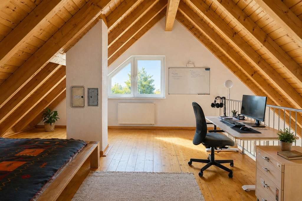 Immobilie in Bockenheim an der Weinstraße - Maisonette-Dachgeschosswohnung mit Balkon, Galerie und Stellplatz in gepflegtem Mehrfamilienhaus - Bild 2