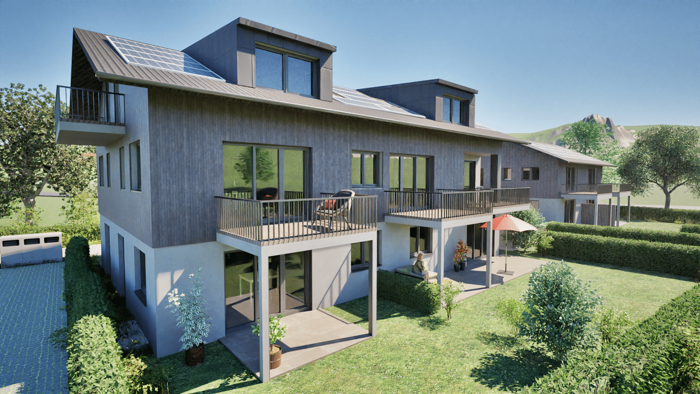 Immobilie in Brannenburg - Neubau 2 - Zimmer Wohnung mit großem Südbalkon - Bild 0