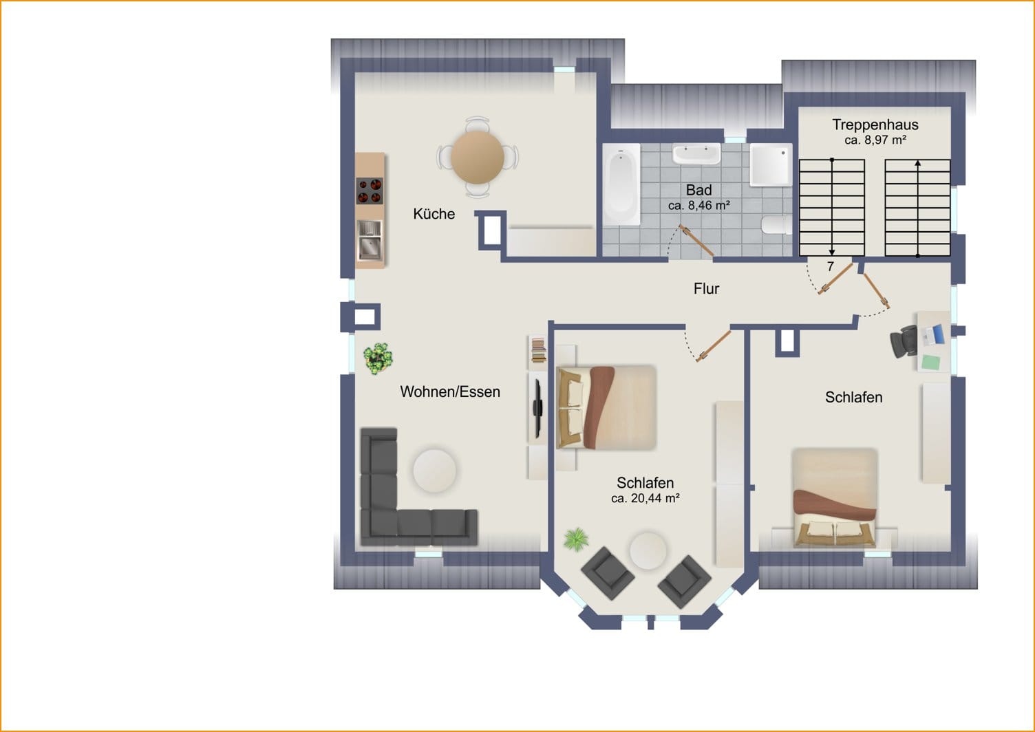 Immobilie in Tambach-Dietharz - Einmaliges Apartment- Projekt in historischem Mehrfamilienhaus im Thüringer Wald - Bild 3