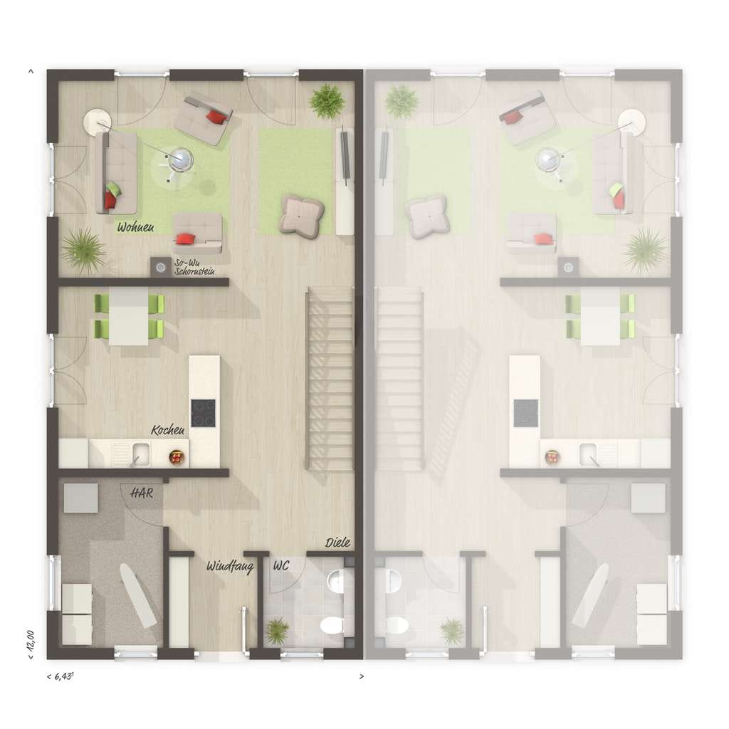 Immobilie in Rüdersdorf bei Berlin - 🪴 Gemeinschaft mit Freiraum – Ihr neues Aura 125 Doppelhaus - Bild 2