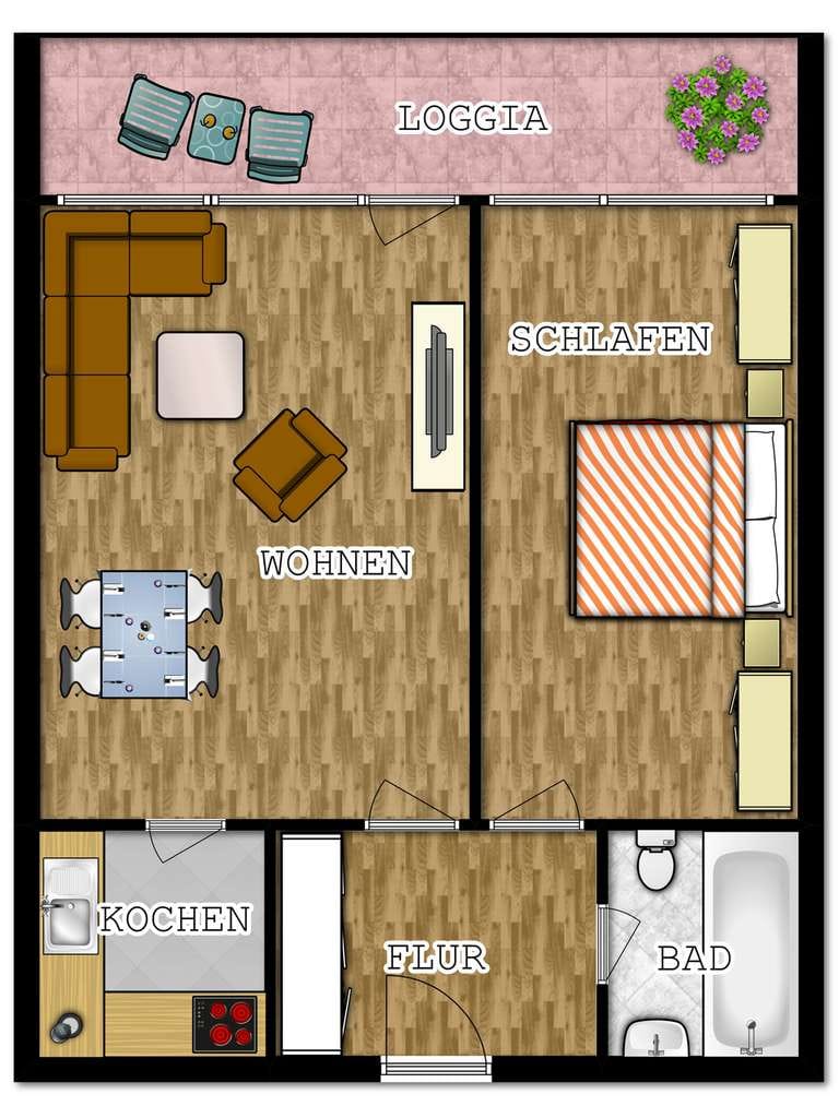 Immobilie in Malente - 2-Zimmer Eigentumswohnung mit Balkon und Blick zur Dieksebucht, Bad Malente - Bild 2