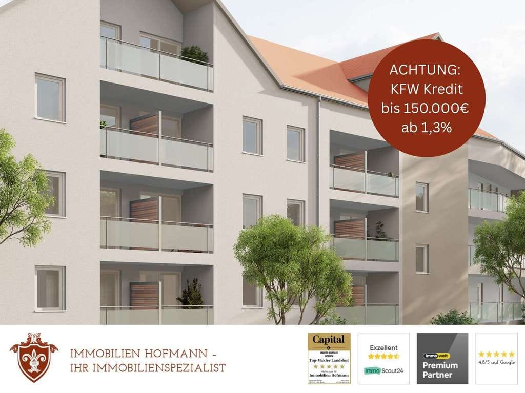 Immobilie in Geisenhausen - 2-Zimmer-Kapitalanlage mit starker KfW-Förderchance in der Region Landshut! - Bild 0